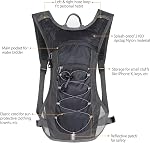 Unigear Hydration Pack sac à dos avec 70 oz 2L Éclat d'eau pour la course, Randonnée, Cyclisme, Escalade, Camping, Vélo