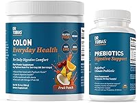 Vista 1 de Dr. Tobias Colon Everyday Health & Prebiotics with PreforPro - Bebida diaria de fibra y suplemento prebiótico para la salud intestinal, la digestión