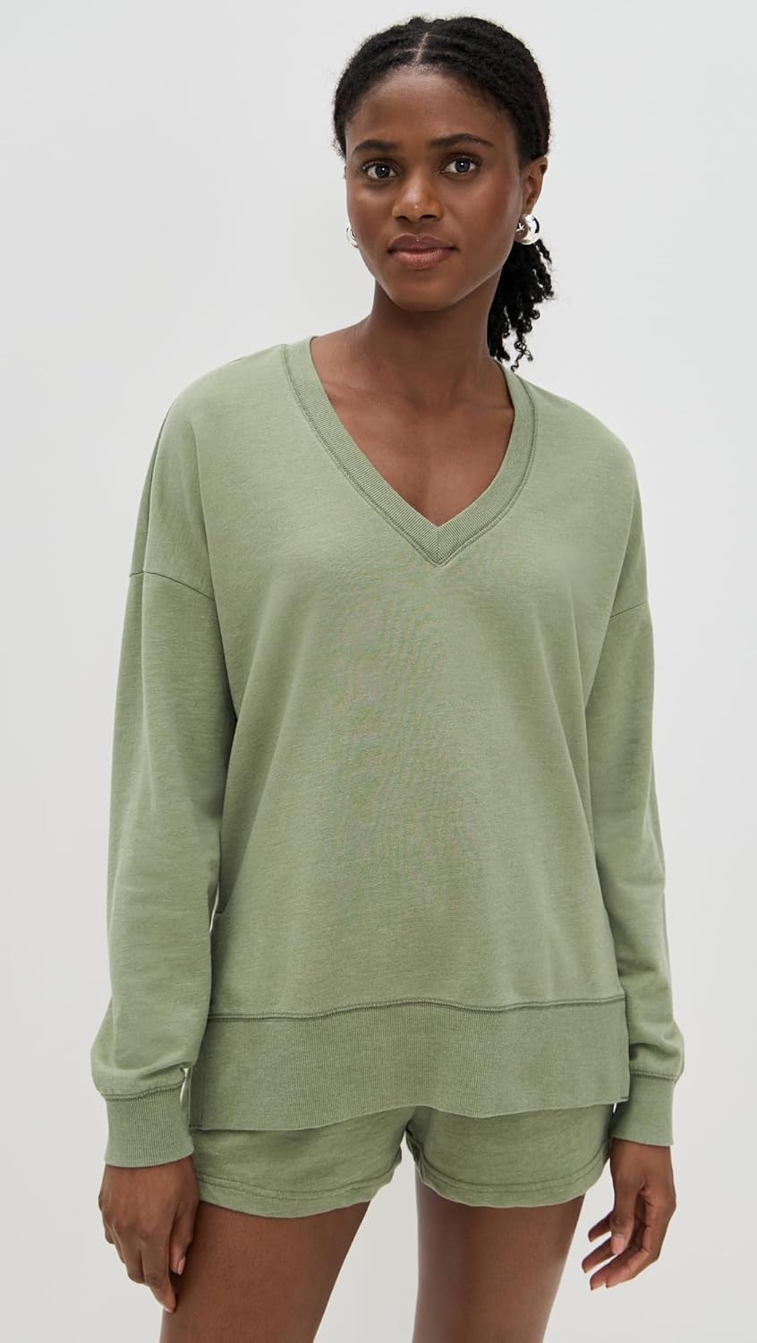 Z SUPPLY Women's V Neck Weekender Sweatshirt - Image 2