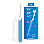 Quip Sonic Toothbrush for Kids - Timed Electric Toothbrush with Small Replaceable Brush Head - Soft Bristles, Rubber Handle, 3 Month Battery Life - Travel Toothbrush - Blue