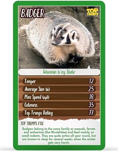 Miniatura 3 de North American Wildlife Top Trumps - Juego de cartas