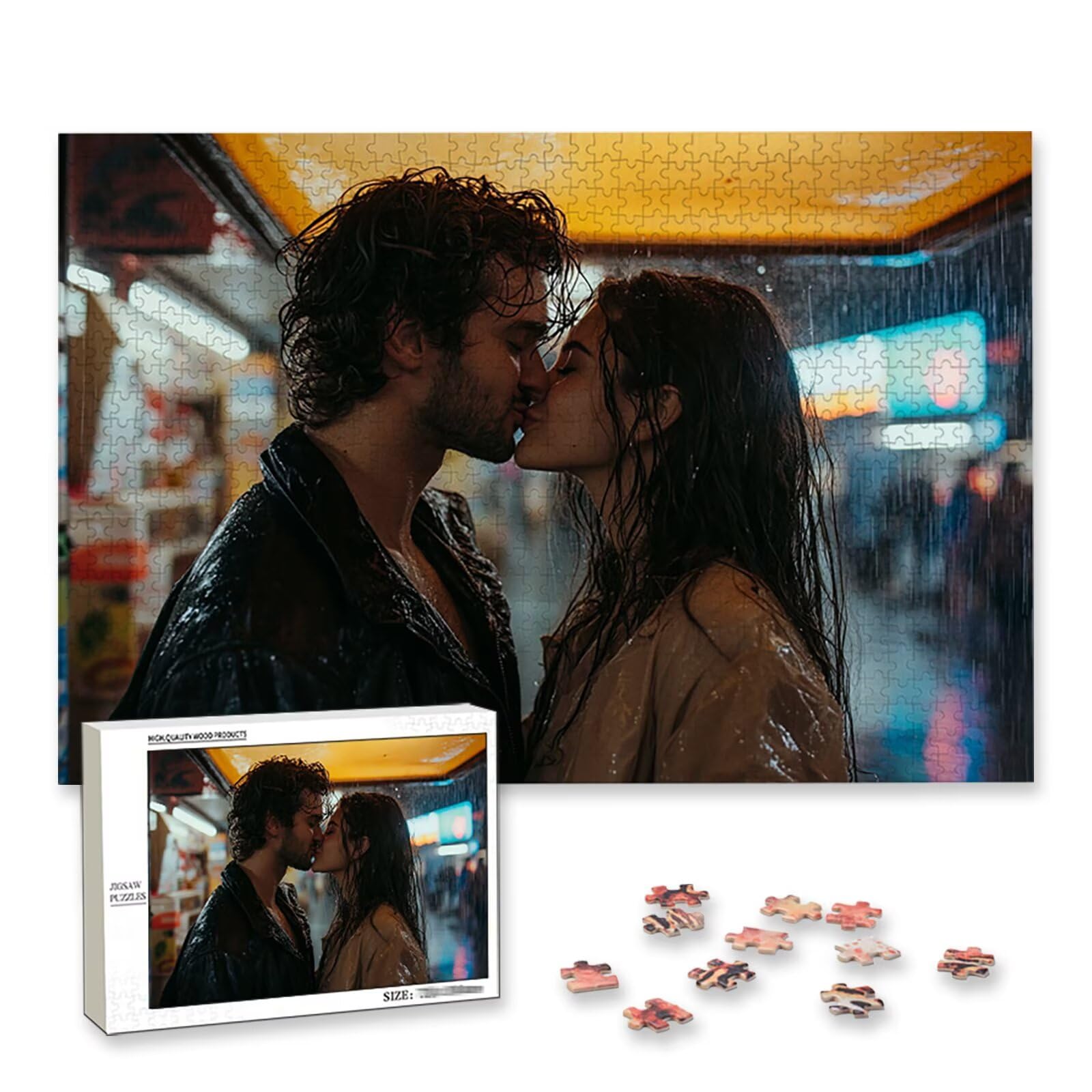 Puzzle Personalizzato con Foto 1000/1500/2000/3000/4000/5000 Pezzi, Crea il Tuo Puzzle Personalizzato con Foto, Idea Regalo con La Tua Foto Preferita, per Gioco Adulto/Familiare, Amici, Regali, D-5