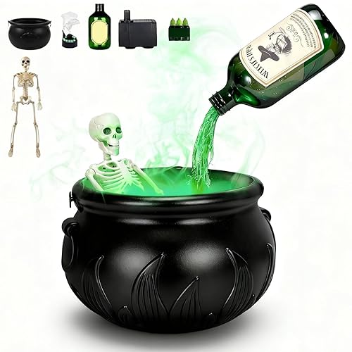 Halloween Decorations Indoor - Cauldron Halloween Decor with Magic Floating