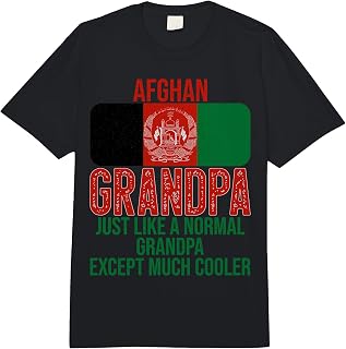 Vintage Afghan Grandpa Afghanistan Flag for Father's Day Comfort Colors Adult Heavyweight T-Shirt
