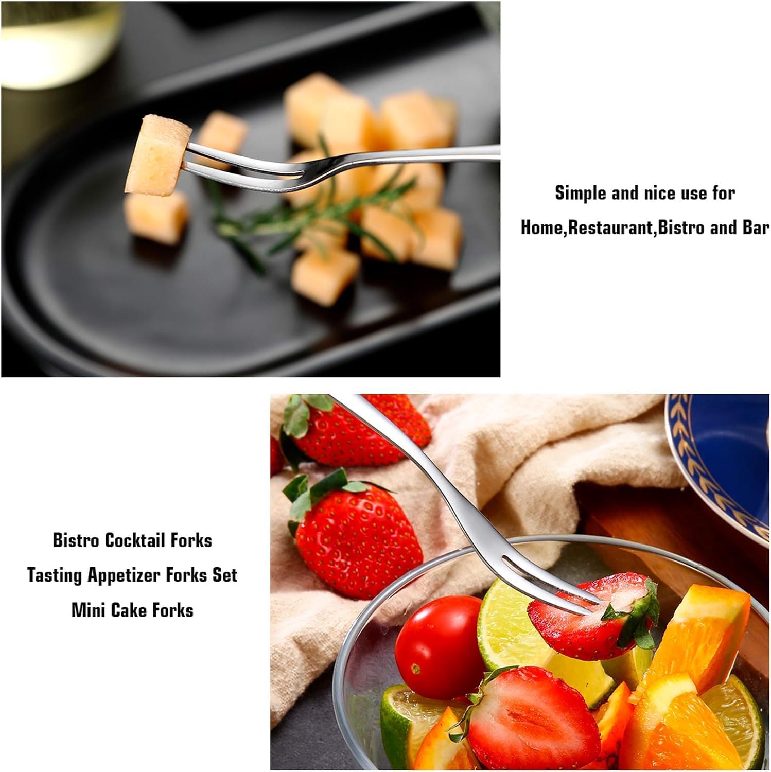 Vaa Dream Stainless Steel Fruit Forks - 12 Piece Set -4