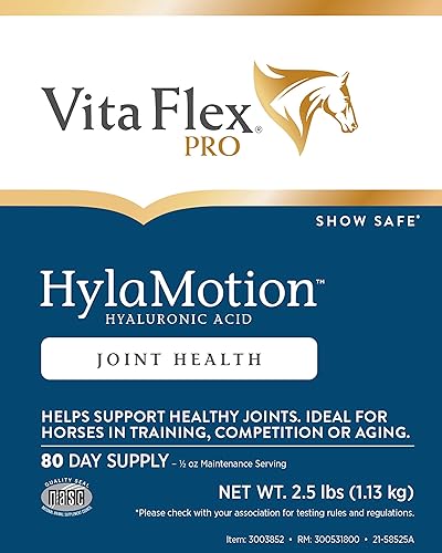 Miniatura 3 de Vita Flex Pro Hylamotion Suplemento para articulaciones de caballo de ácido hialurónico ideal para caballos de envejecimiento, entrenamiento o