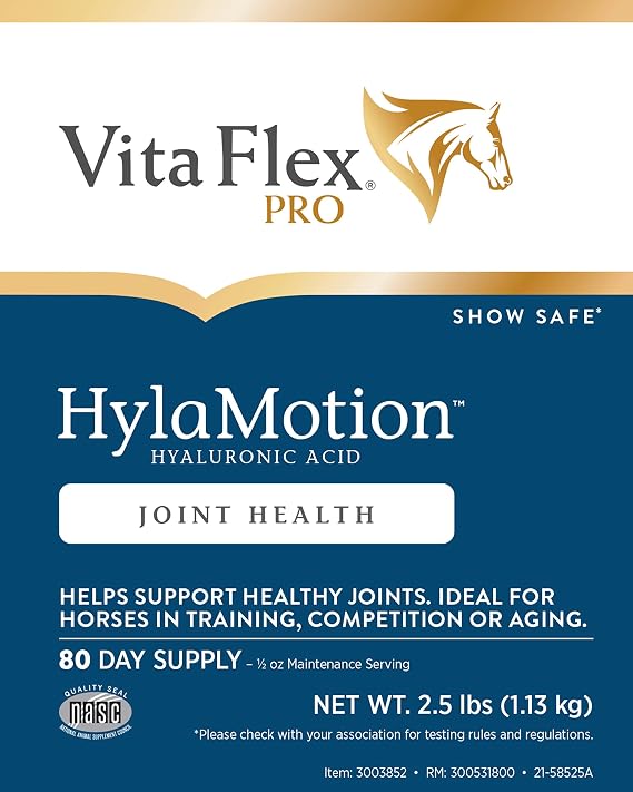 Vita Flex Pro Hylamotion Hyaluronic Acid Horse Joint Supplement, 2.5 lbs