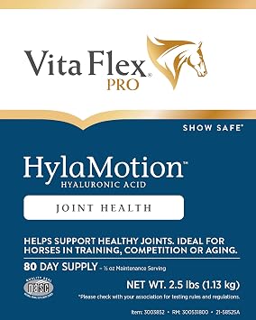 Vita Flex Pro Hylamotion Hyaluronic Acid Horse Joint Supplement, 2.5 lbs