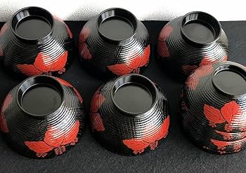 Amazon.co.jp: 塗師 北村葵春 黒地 糸きり真塗 蒔絵 利休形 木