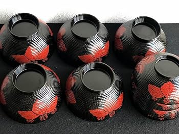 Amazon.co.jp: 塗師 北村葵春 黒地 糸きり真塗 蒔絵 利休形 木