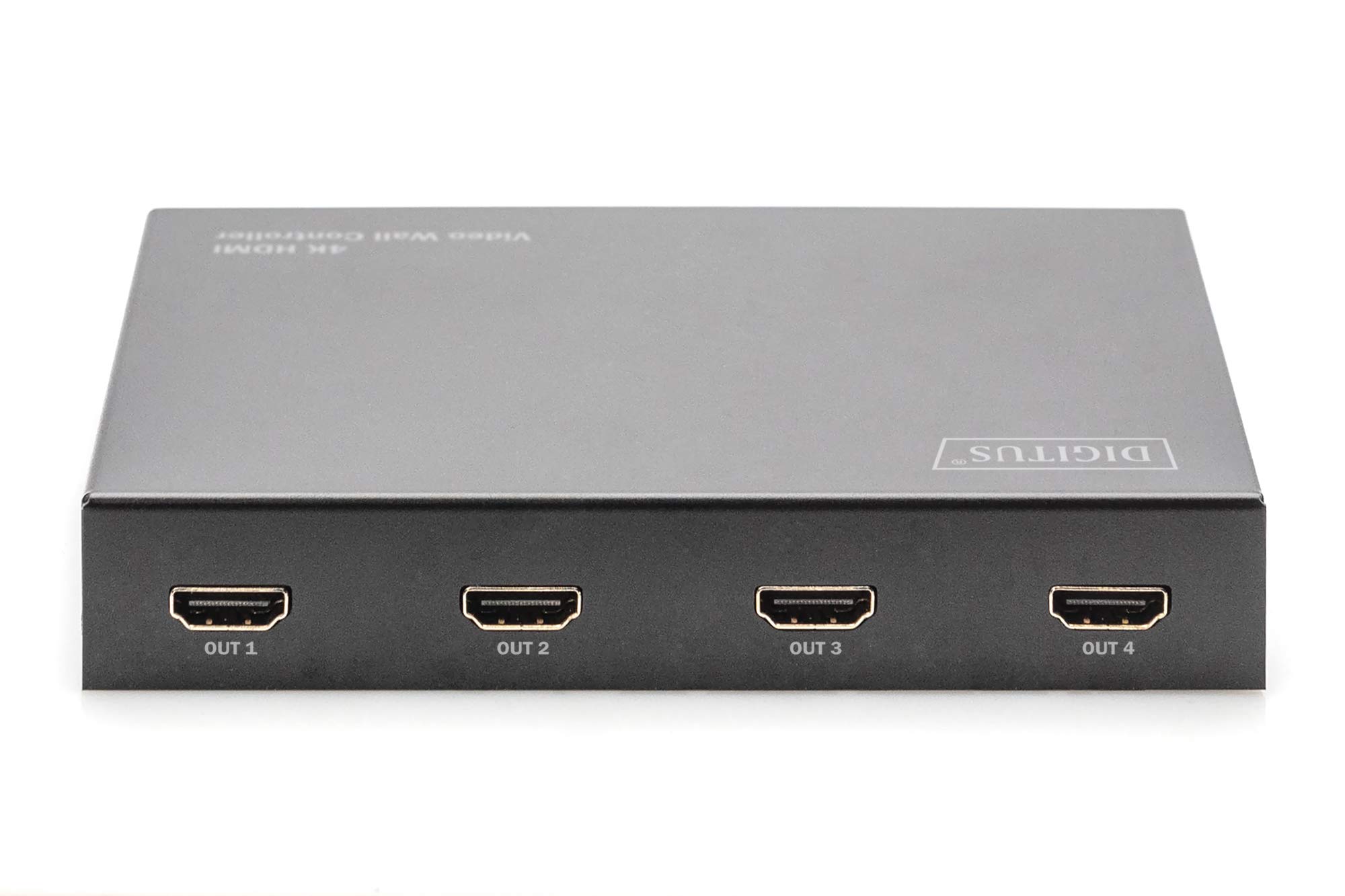 DIGITUS DS-43309 Contrôleur de Mur vidéo 2x2 & Répartiteur HDMI - UHD 4K/60 Hz HDTV : 3840 x 2160p - Sortie : 4X Full HD 60 Hz 1920 x 1080p - Modes d'affichage : 2x2, 1x2, 2x1, 1x3, 3x1, 1x4, 4x1