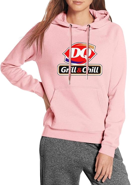Womens Hoodies DairyQueenGrandOpening Print Sweatshirt