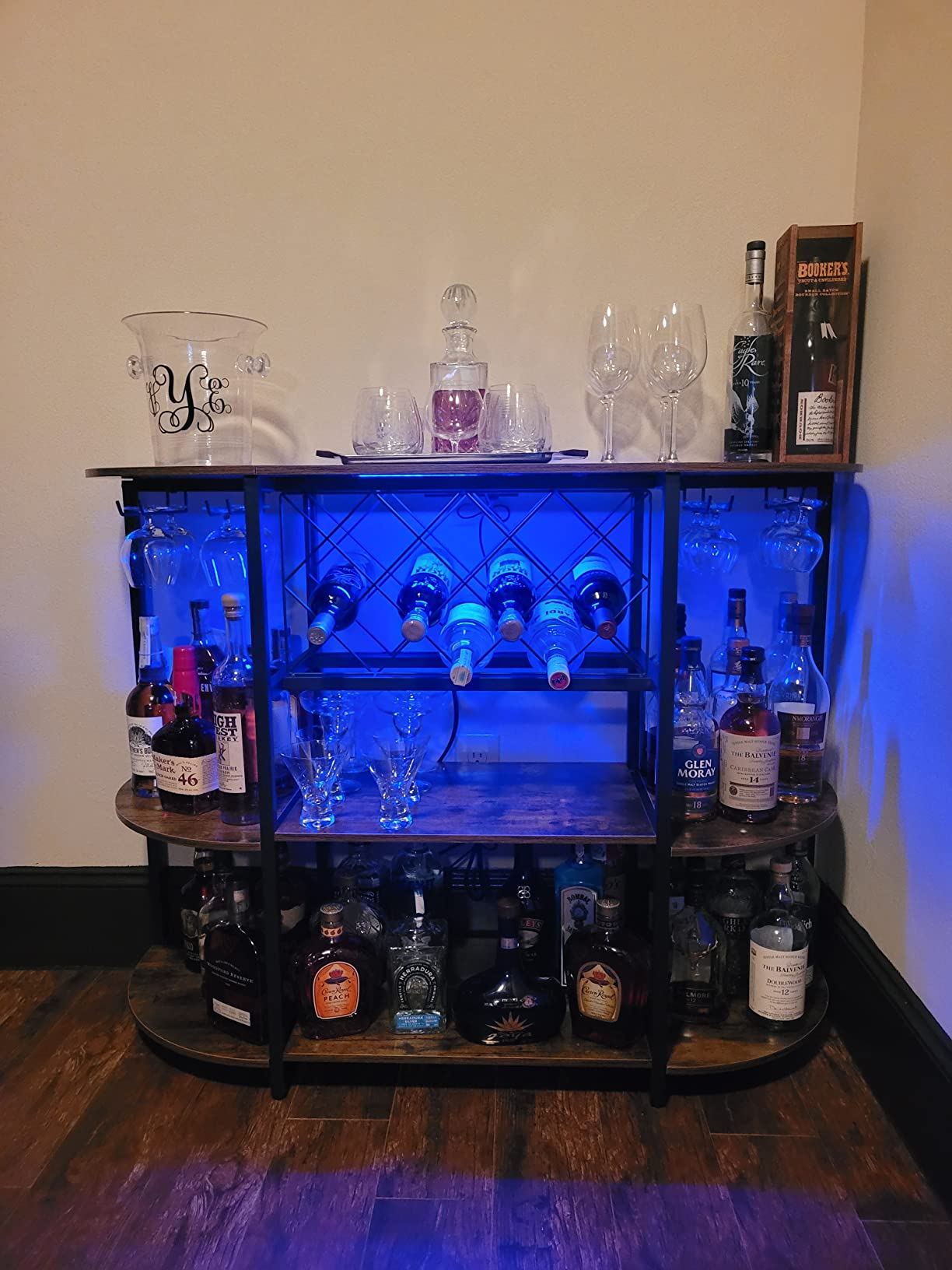 28/mo Finance Unikito Bar Table with Charging Station,Wine