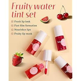 bayfree Lip Tint Stain Set, Lip Stain Long Lasting Lightweight Waterproof, Transfer-Proof, Non-sticky, Lip Makeup Matte Finish