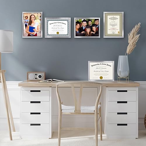 Vista 89 de Americanflat Portarretratos de 5 x 6 pulgadas con plexiglás pulido, juego de 5 portarretratos de 2 x 3 pulgadas con paspartú o para fotos de 5 x 6