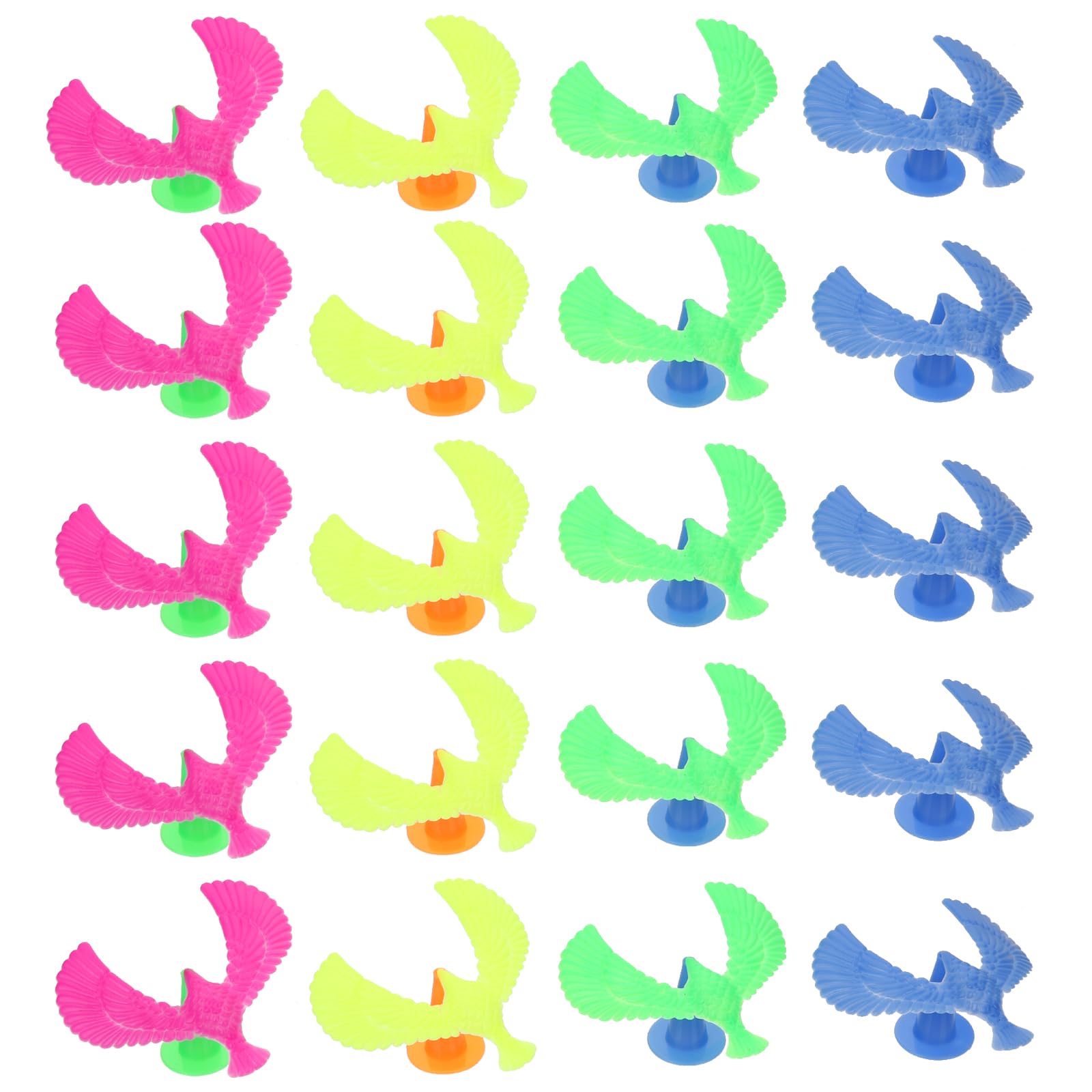 Kisangel 200Pcs Plastic Balancing Birds Toy, Educational Science Toys Small Balancing Eagle, Bird Finger for Physics Game