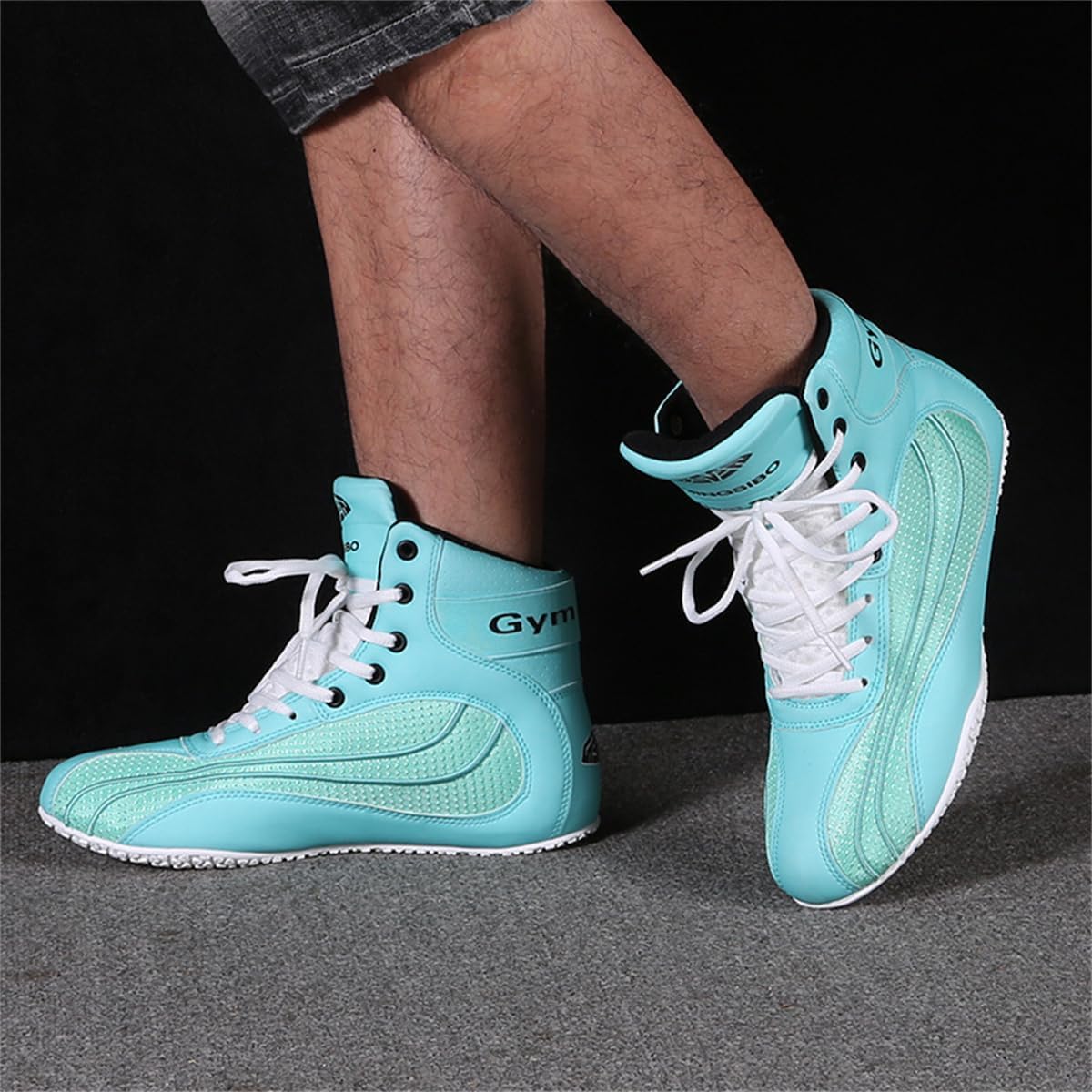 Men's Boxing Shoes Lightweight Wrestling Fitness Shoes Comfortable Competition Shoes Non Slip Athletic Workout Shoes