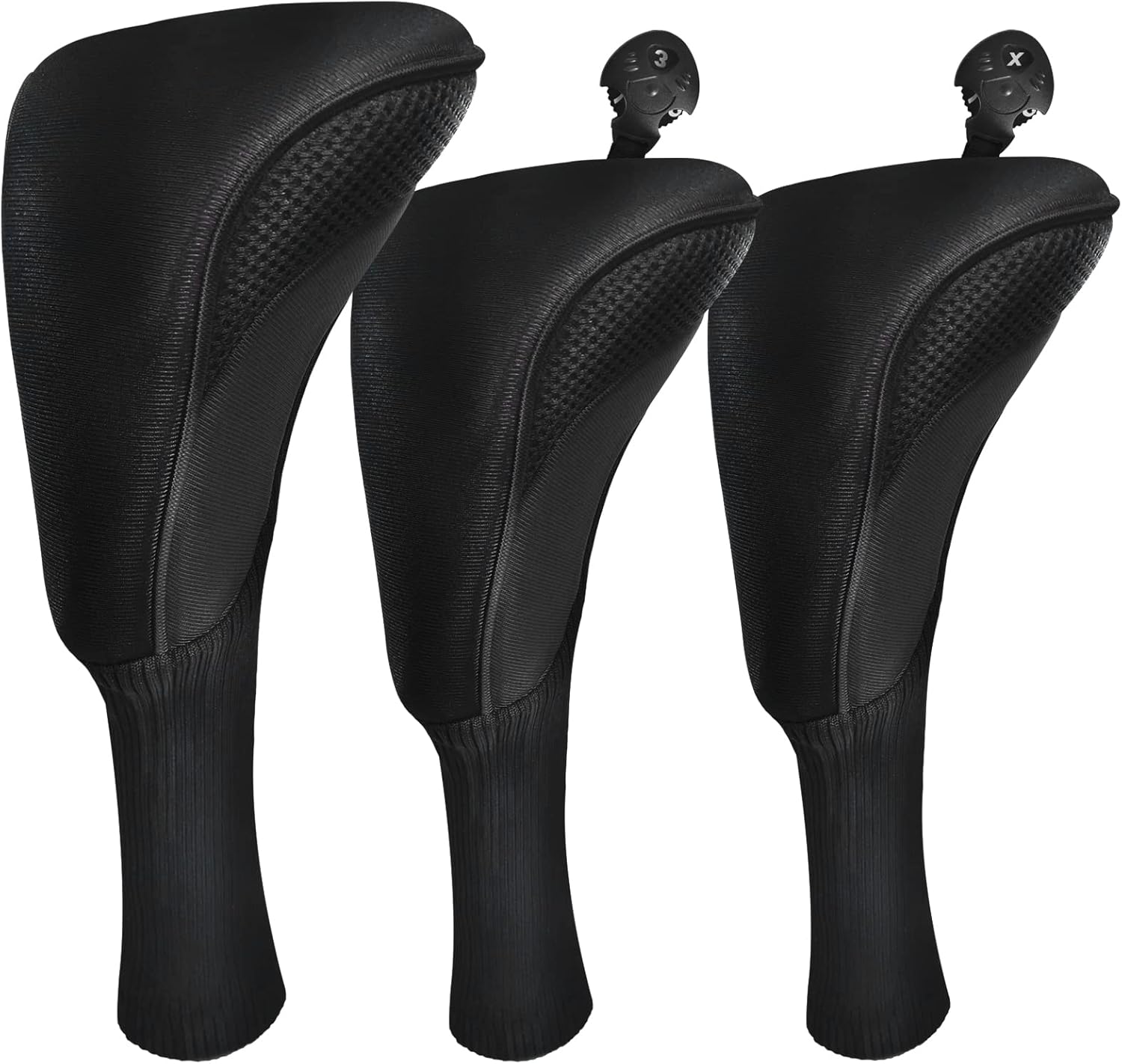 Golf Club Head Covers for Fairway Woods Driver Hybrids 3