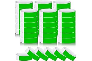 Pack of 600 Green Wristbands for Crowd Control or Event Admission