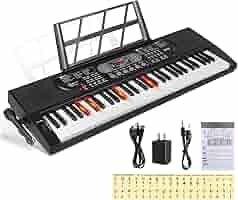 Hricane キーボード 電子ピアノ 61鍵盤 台付き Hricane キーボード ピアノ 電子ピアノ 61鍵盤 200種類音色 200
