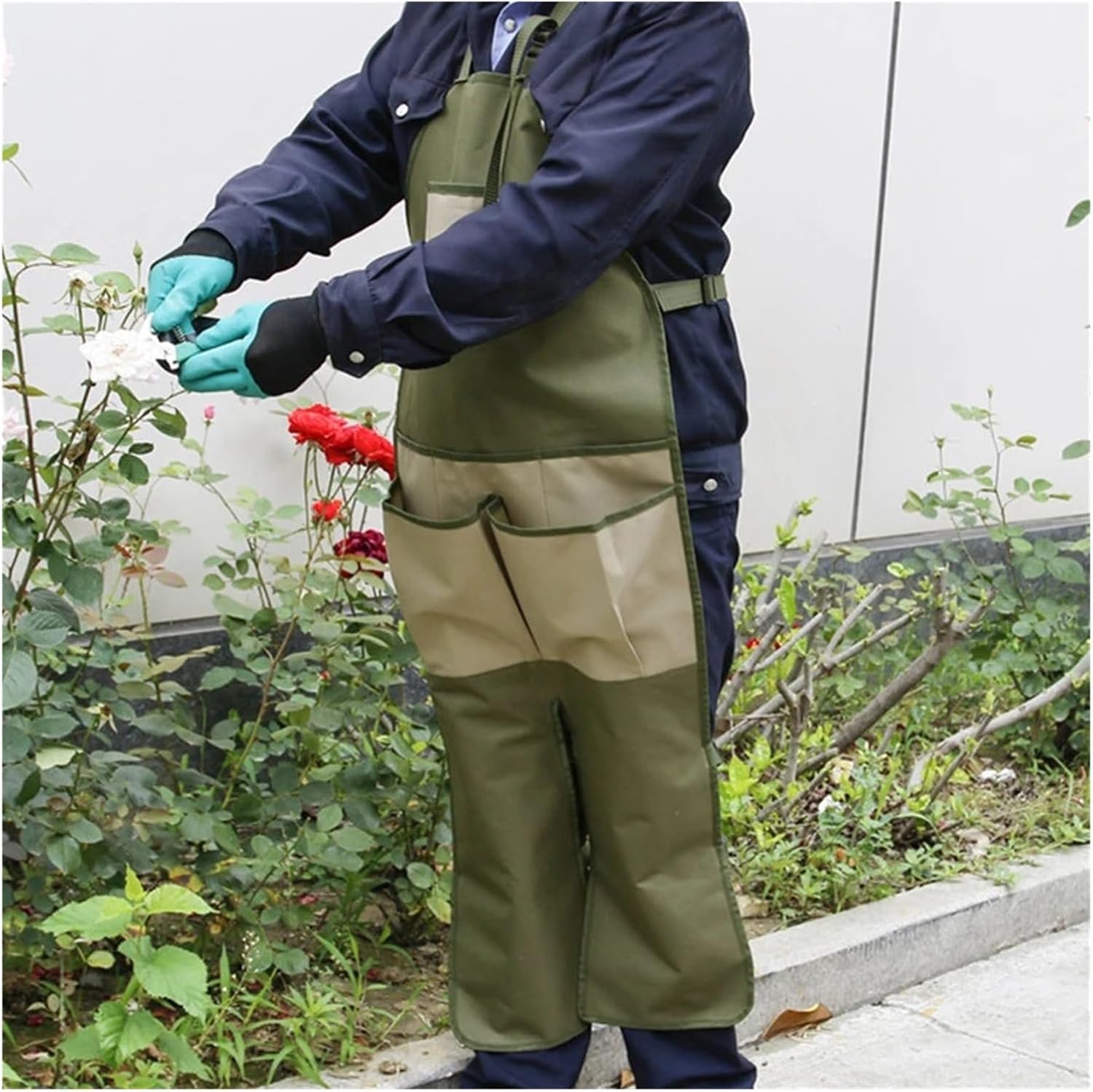 Gardening Apron Work Tool Aprons With Large Pockets Split Leg Woodworking