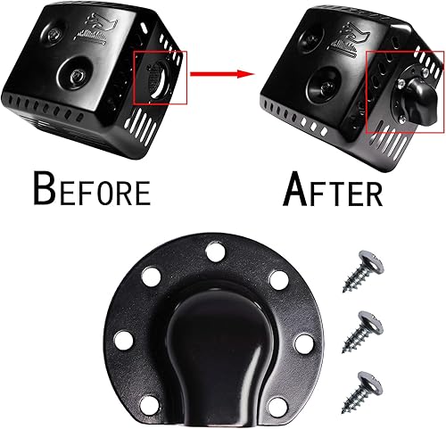 Vista 5 de JMCHstore Silenciador de escape mejorado para Predator 196cc 212cc, Honda GX160 GX200 5.5HP 6.5HP Motor Motor, Coleman Mini bike CT200U BT200X, Baja