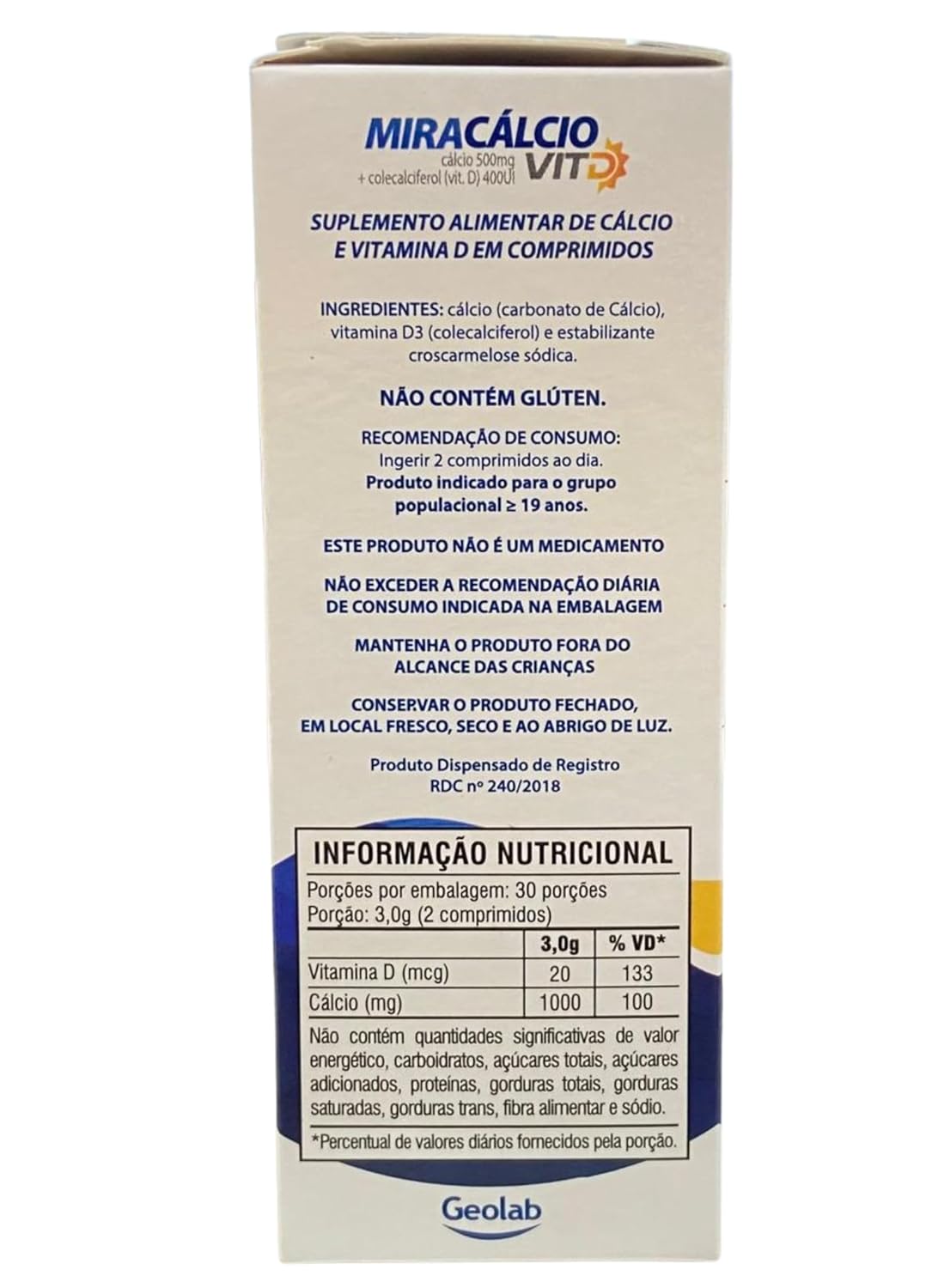 Miracalcio Cálcio 500MG + Vitamina D3 400UI 60CP Kit 2 Caixas em promoção! Veja a oferta e mais achadinhos de Vitaminas & Suplementos 4 Hoje é o melhor dia para comprar Miracalcio Cálcio 500MG + Vitamina D3 400UI 60CP Kit 2 Caixas com aquele preço maroto! Promoção! Aproveite a oferta! 4
