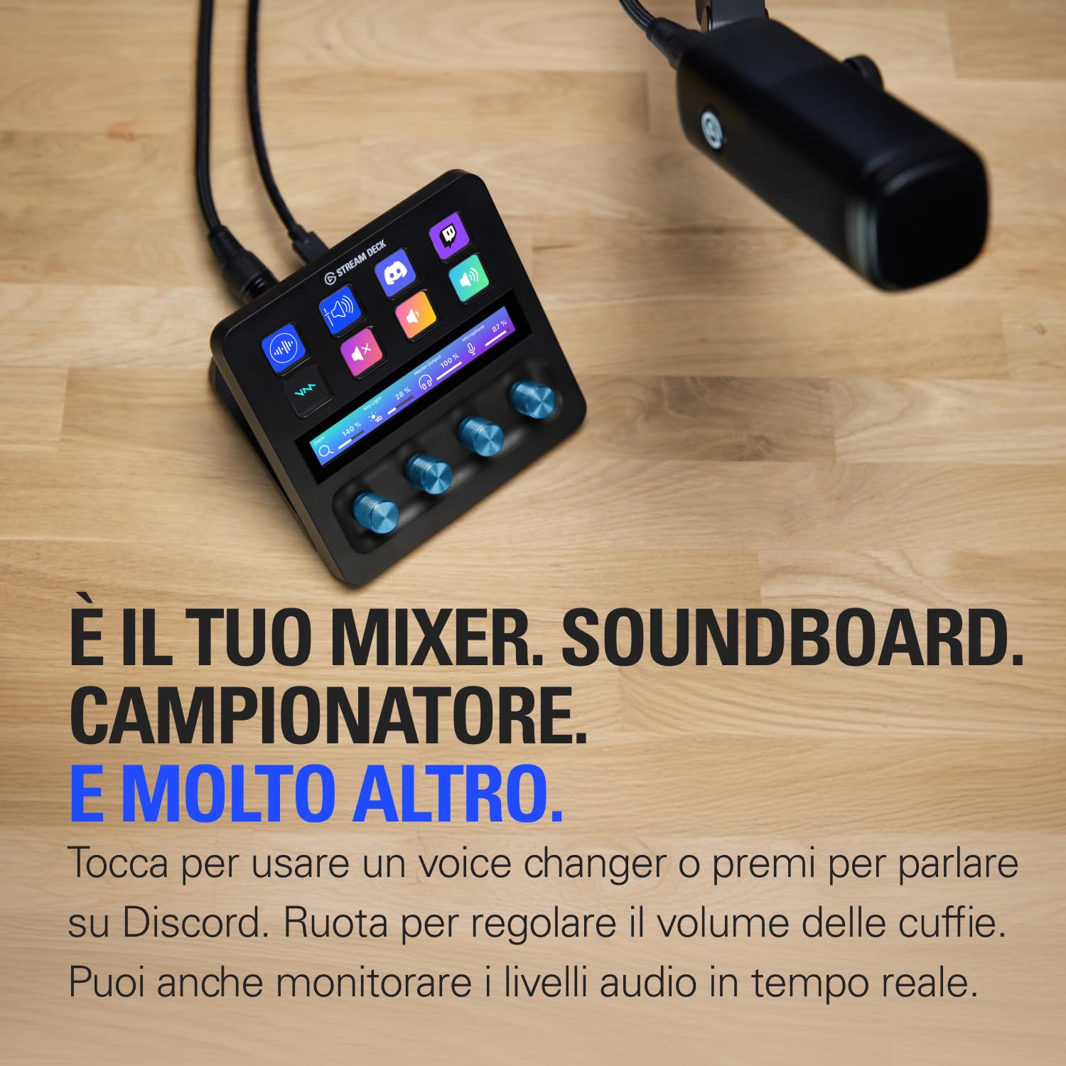 Elgato XLR Dock MK.2 - Accessorio di interfaccia audio per Stream Deck +, guadagno 80dB, alimentazione Phantom, Clipguard 2.0, effetti DSP, USB-C, funziona con qualsiasi microfono XLR