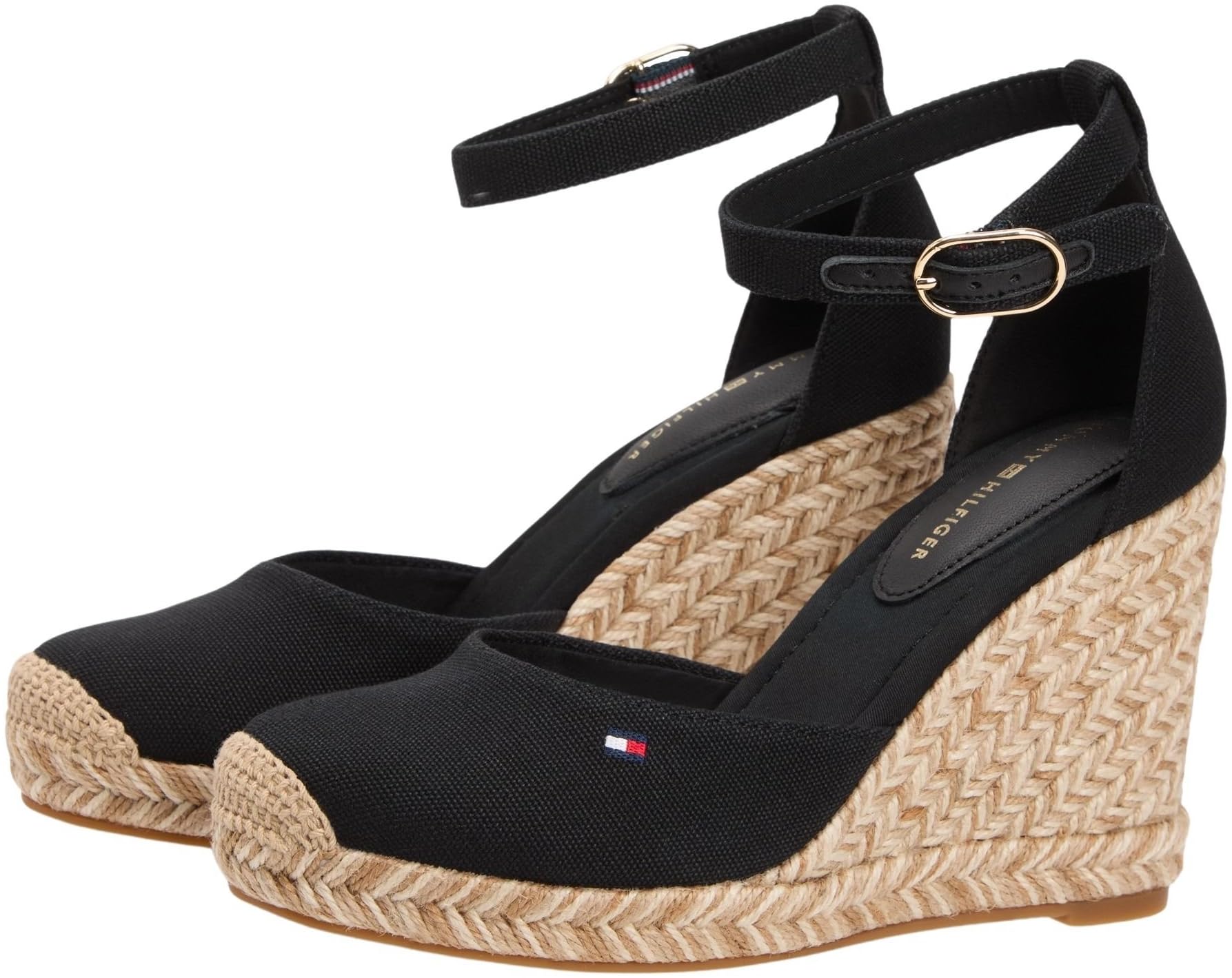 Tommy Hilfiger Flag High Wedge Espad Closed Toe Fw0fw09225, Alpargatas de cuña Mujer