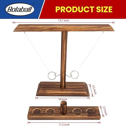 Miniatura 3 de Bolaball Juego de mesa de Cornhole con 8 bolsas de lanzamiento, 2 x 3 pies, juegos de mesa portátiles de madera con hoyos de maíz, juegos para