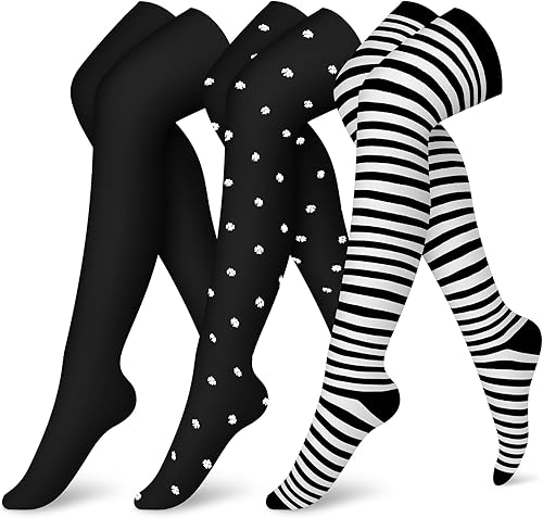 CHARMKING Calcetines de compresión (3 pares) calcetines de compresión hasta la rodilla para mujeres y hombres, medias para correr, ciclismo,