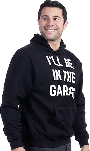 Miniatura 3 de Ann Arbor T-shirt Co. Sudadera con capucha I'll Be in the Garage Funny Dad Joke Grandpa Woodwork Workshop Handyman - (Sudadera con capucha, L),