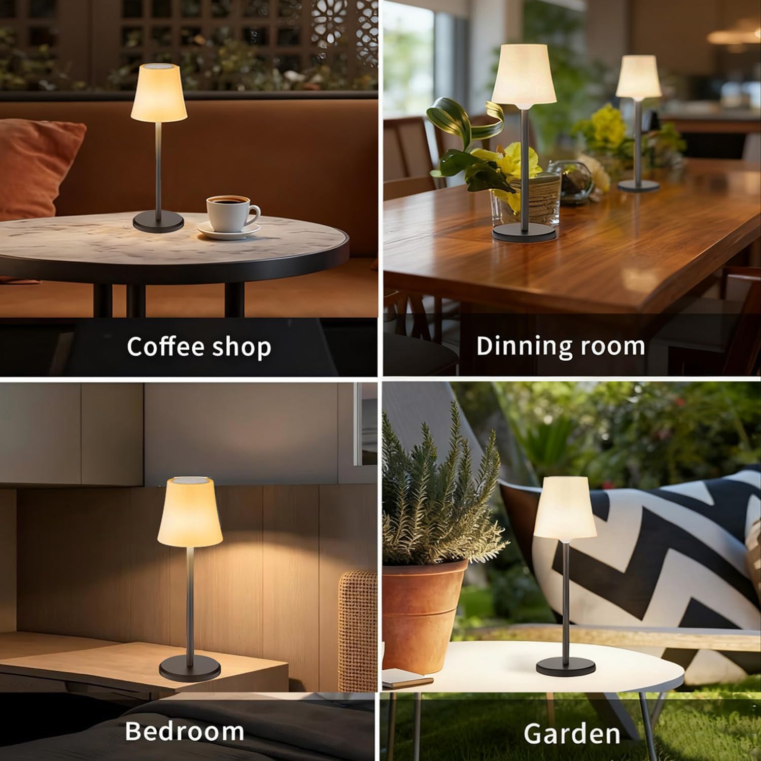 Unique New Wireless Wine Bottle Lamp Dimmable Rechargeable 3 Color&RGB LED Desk Lamp with Shade Touch Control Battery Operated LED Lamp ABS Cordless Lampshade (1, Table Multicoloured)