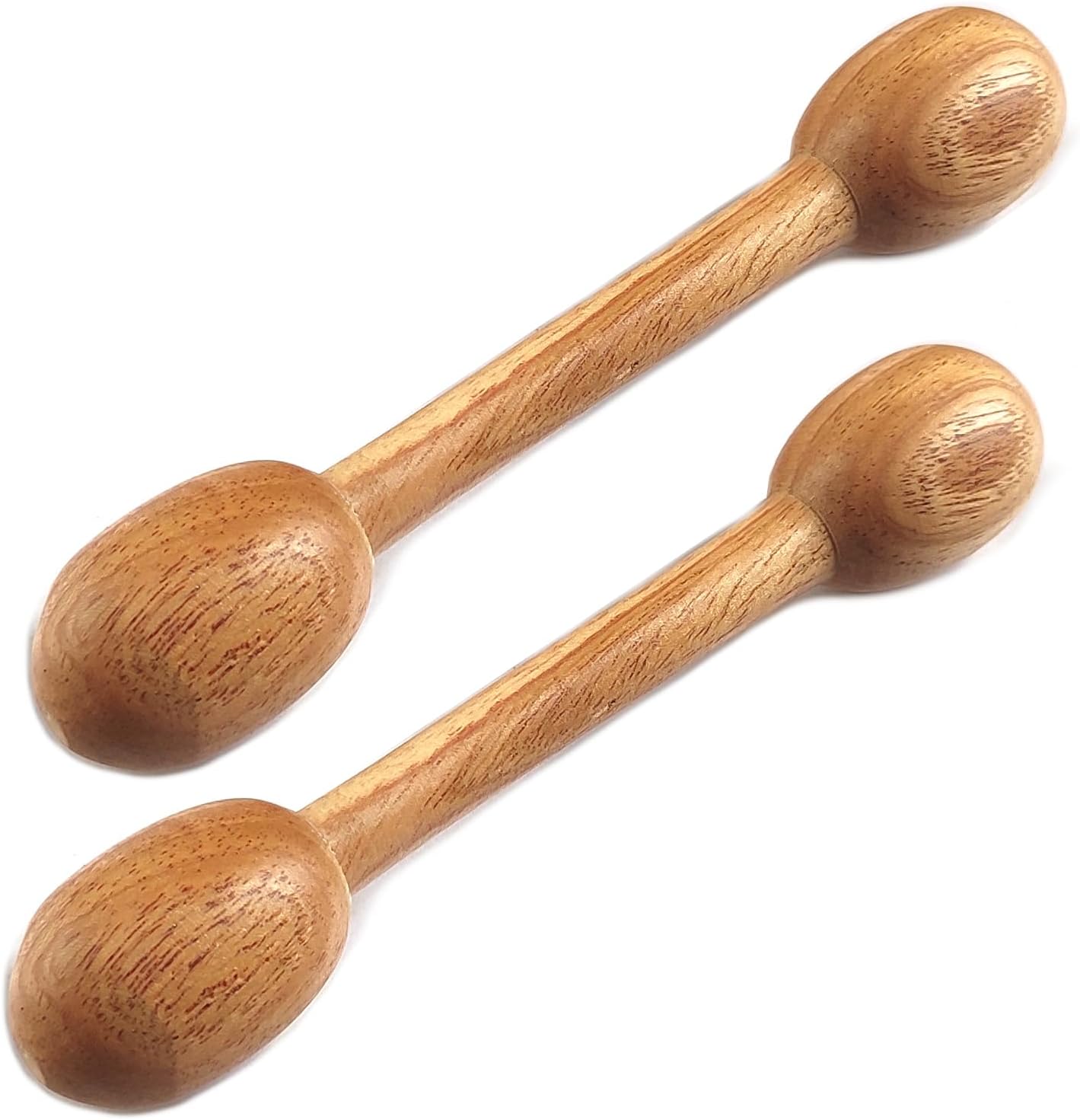 Neem Wood Dumb Bell Teether | Tender Dumbbell Shape Wood Teethers | Ayurvedic Beneficial Neem Baby Gum Soothers | Beautiful Chebies for Toddlers (Set of 2)