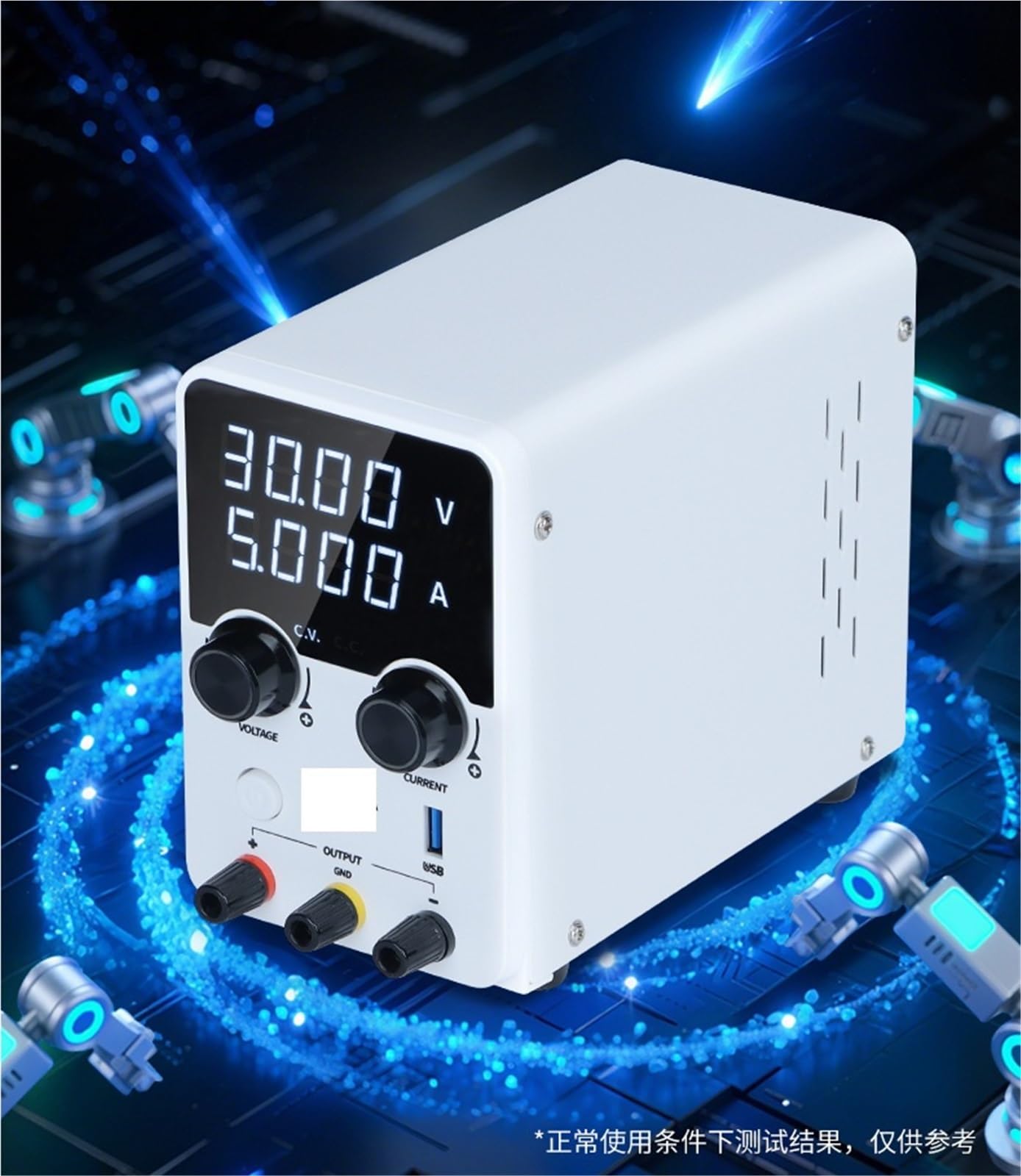 fuente de alimentación, Fuente de alimentación regulada CC alta precisión 30 V y 5 A con control temperatura inteligente(3005D III)