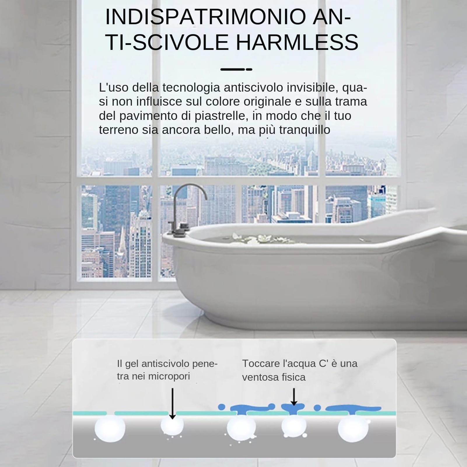 Vernice per vasca non slip-pavimento del bagno trasparente, rivestimento in vasca trasparente | Protezione della superficie anti -skid, rivestimento resistente allo slittamento durevole per piastrelle