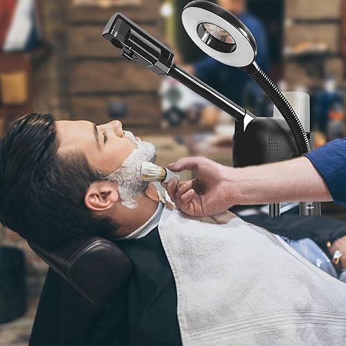 Miniatura 8 de Vaporizador facial profesional 2 en 1 para cara, lámpara de aumento LED 5X, vaporizador facial de ozono caliente para esteticista belleza, equipo