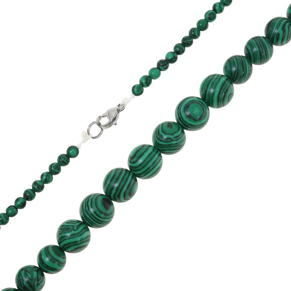 Amazon.com: Made by Nami Malachite Necklace for Women Natural