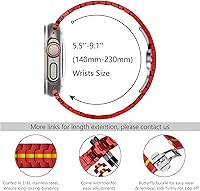 Vista 13 de WINGLE Correas de titanio para Apple Watch Band Ultra 3/2/1 Band Ultra de 1.929 in Series 11 10 1.811 in 1.772 in 1.732 in 1.654 in SE 3/2/1 Series