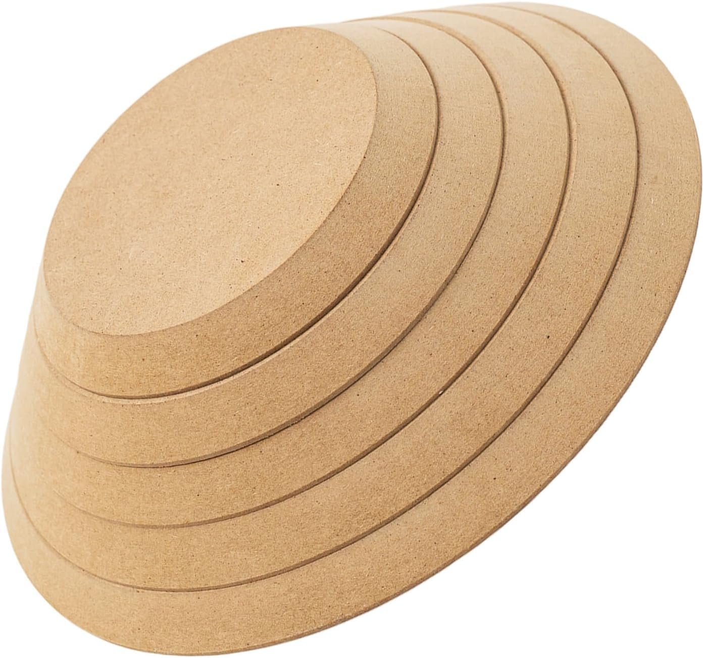 5pcs Solid Wood Pottery Mold for Handbuilders, Stackable Plate Form