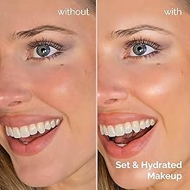 Elizabeth Mott Thank Me Later 3-in-1 Dewy Makeup Setting Spray - Hydrating & Long-Lasting Fine Mist with Niacinamide for a Radiant Glowy Look - Lightweight, Cruelty-Free, Travel-Size Face Spray, 30ml