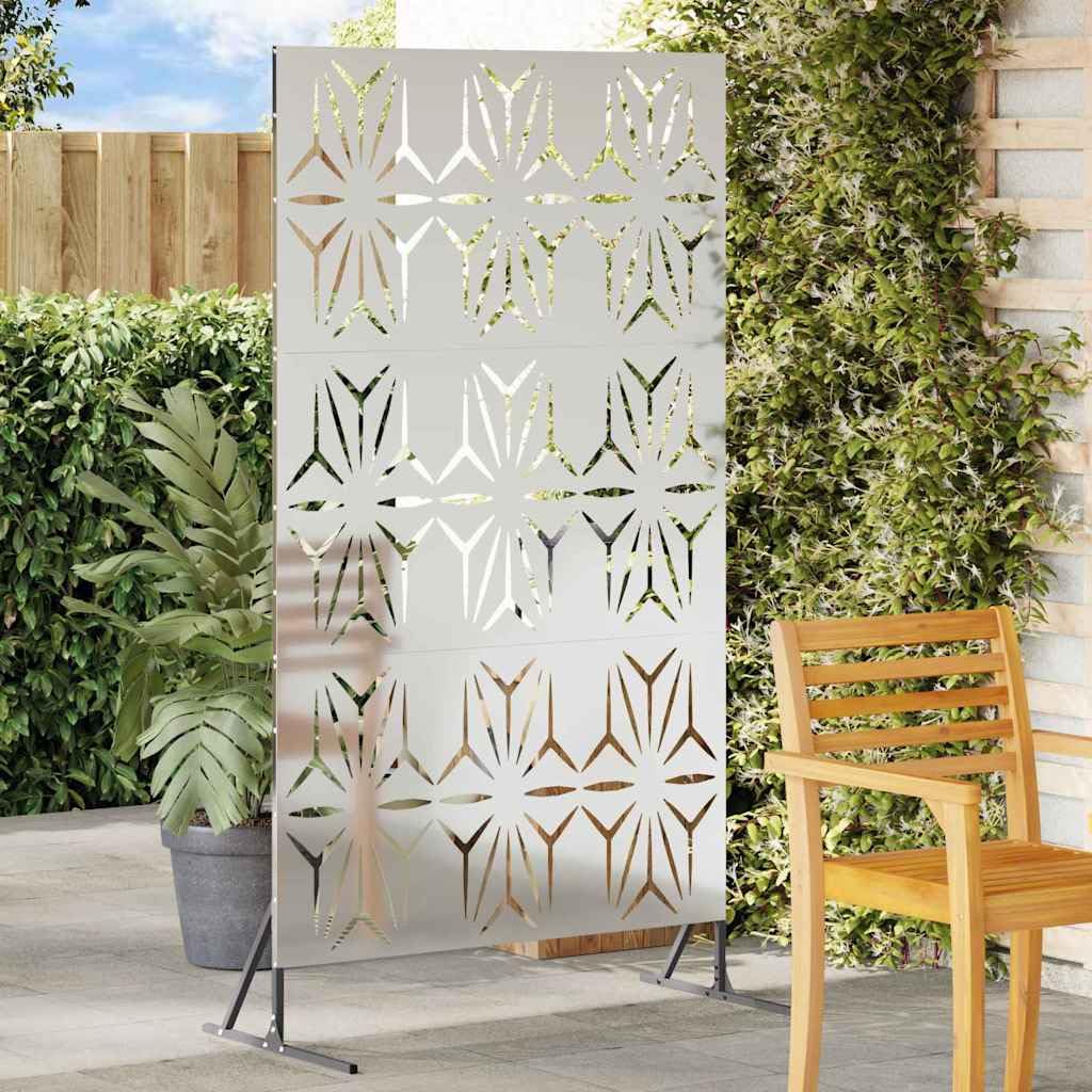 vidaXL Ekran prywatności 100 x 50 x 180 cm Stal ocynkowana srebrny
