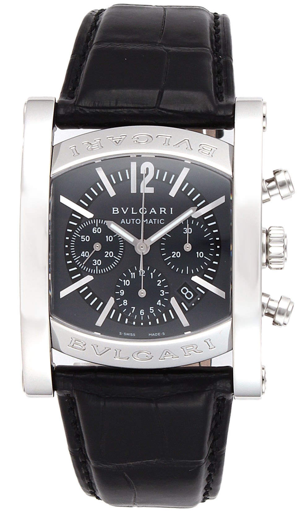 Bvlgari Assioma Chronograph Stainless Steel Mens Watch Aa44c14sld