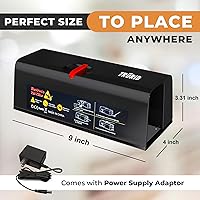 Vista 7 de Mouse Traps and Rat Trap Indoor for Home - Powerful Electric Rodent Killer, Humane and Reusable Anti-Escape Design, Instantly Kills Rats, Mice