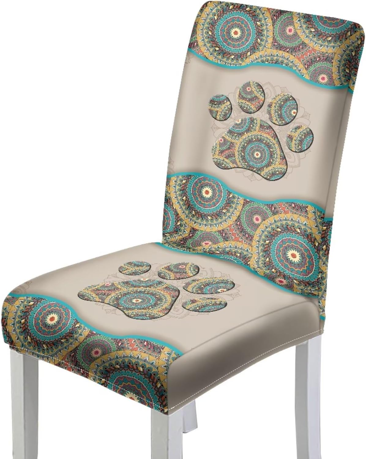 Cardinal Lily Print Dining Chair Slipcover Parsons Chair Furniture Protector Stretch Chair Covers for Dining Room, Restaurant, Kitchen, Party, Set of 6