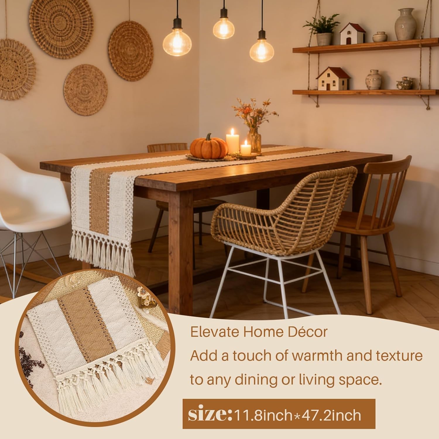 Housewarming Gifts for New Home | 11 PCS New House Gift Basket with Woven, Basket Table Runner | Closing Gift for Home Buyer Realtor | First House Gift Ideas for Homeowner Couple Client New Apartment