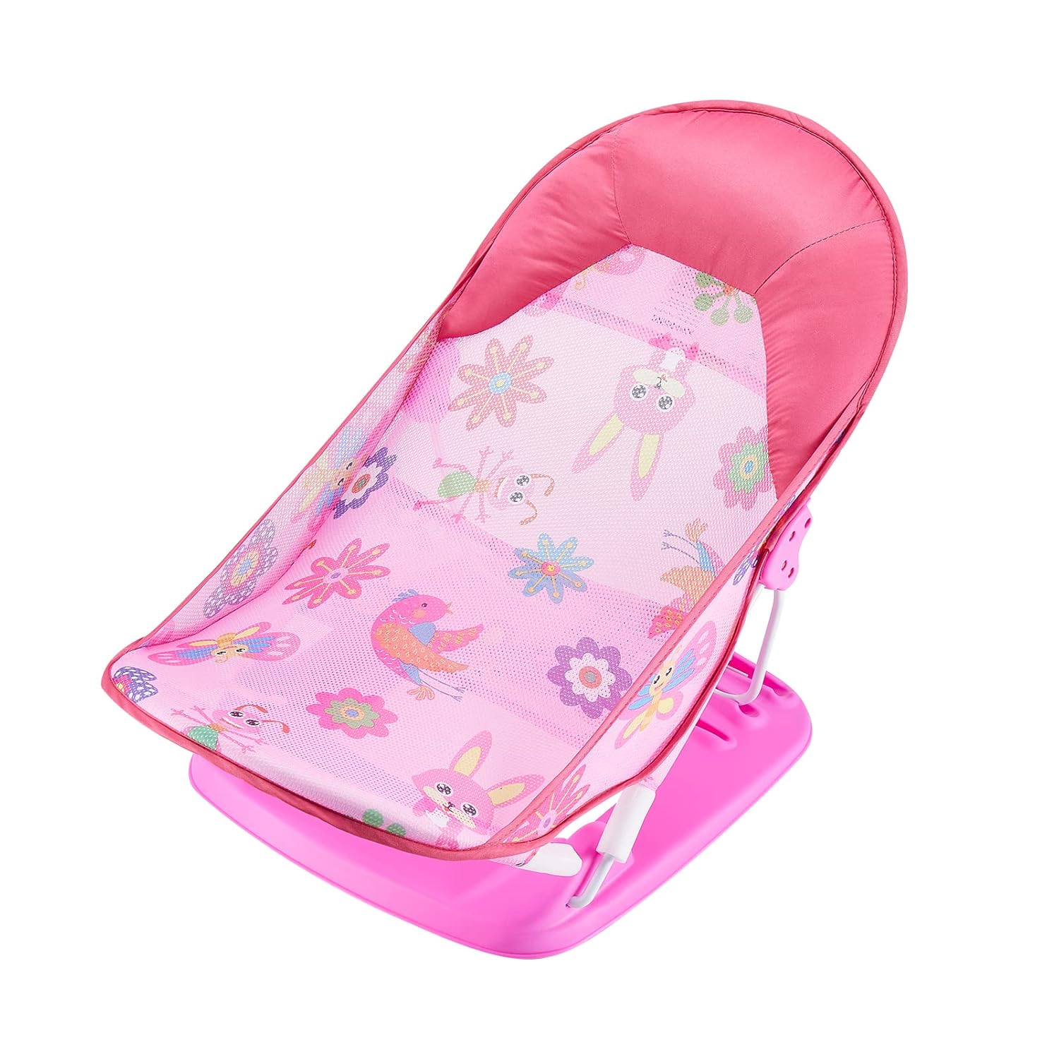 Foldable Baby Bather Adjustable 2 Reclining Positions Bath