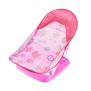 Foldable Baby Bather - Baby Bath Support with 3 Adjustable Positions for Newborns 0-12 Months Pink-02