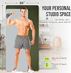 Gogokiwi Tapis de yoga extra large pour hommes femmes (72"L x 36"W x 1/2" Épaisseur) & Mat d'exercice avec des marques d'alignement pour le Yoga, Pilates, Stretch & Travaux d'étage