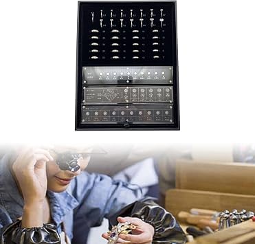 Diamond Tester Box Jewelry Testing Kit Cut Clarity Color Carat Size Case Diamond Testing Tool Diamond Test Kit for Grading